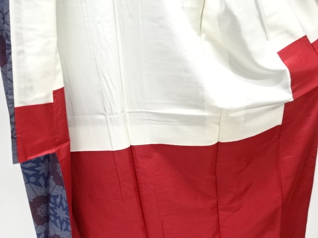  花模様織出し本場泥大島紬着物（5マルキ）